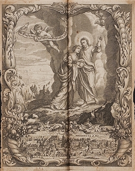 Umschlag von: Caspar Neumann: Neu-vermehrter Kern aller Gebett/ Auf alle Fest- Feyer- Sonn- und Werk-Täge Umschlag von: Caspar Neumann: Neu-vermehrter Kern aller Gebett/ Auf alle Fest- Feyer- Sonn- und Werk-Täge