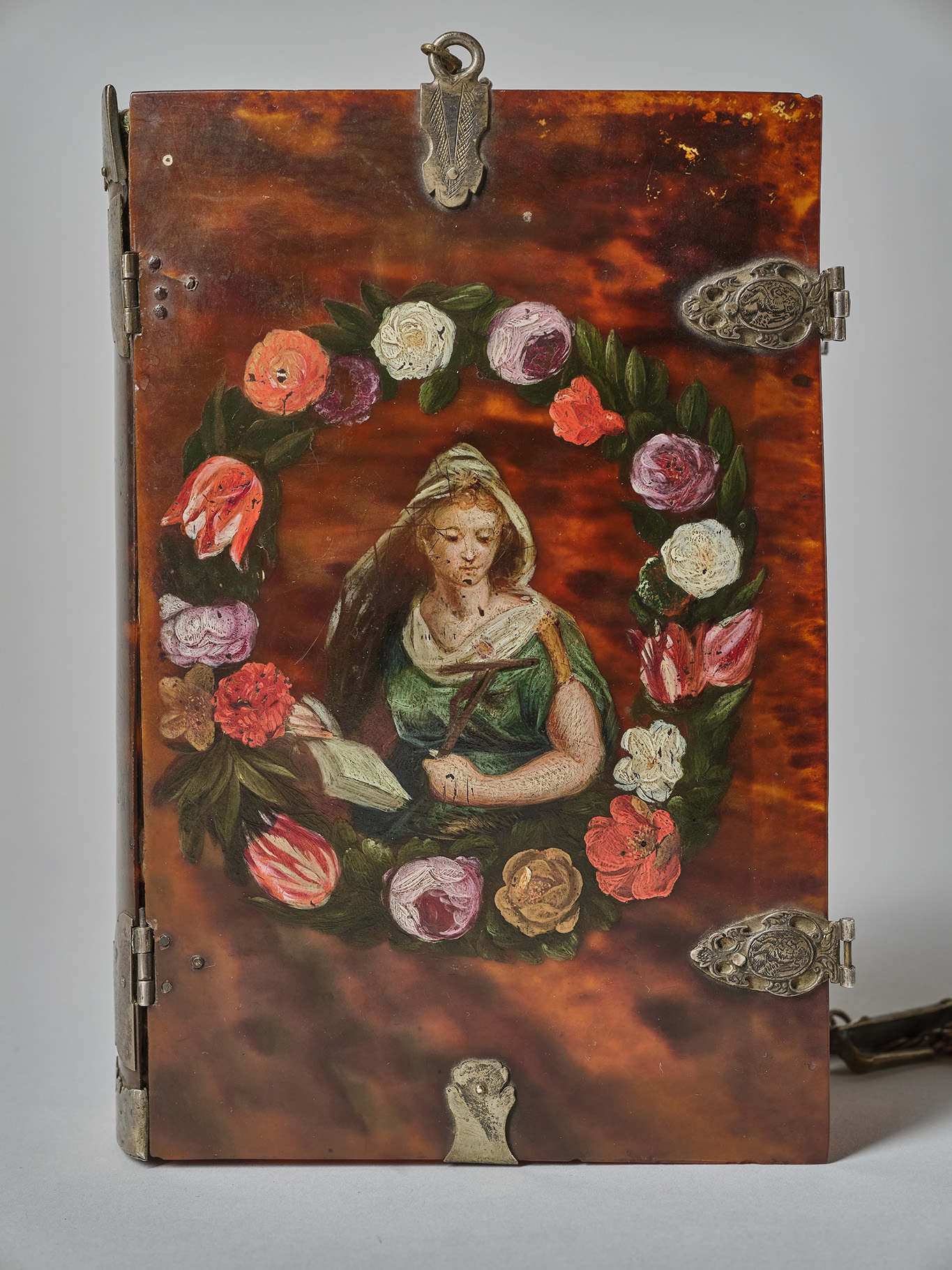 Schildpatteinband des Werkes „Bett- und Tugendbuch“ von dem Jesuiten Alexander Wille Schildpatteinband des Werkes „Bett- und Tugendbuch“ von dem Jesuiten Alexander Wille