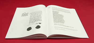 Aufgeschlagenes Buch auf rotem Hintergrund Aufgeschlagenes Buch auf rotem Hintergrund