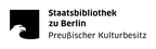 Logo SBB Berlin (verweist auf: Staatsbibliothek zu Berlin - Preußischer Kulturbesitz)