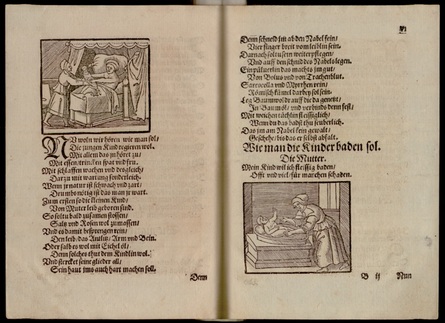 Seiten aus dem Buch: Bartholomaeus Metlinger : Ein Regiment der gesuntheit Für die jungen Kinder. Seiten aus dem Buch: Bartholomaeus Metlinger : Ein Regiment der gesuntheit Für die jungen Kinder.
