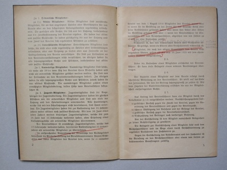 Seite aus dem Buch: Satzung des Fussball-Club Bayern München e. V. Seite aus dem Buch: Satzung des Fussball-Club Bayern München e. V.