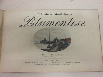 Titelblatt von Schlesische musikalische Blumenlese.